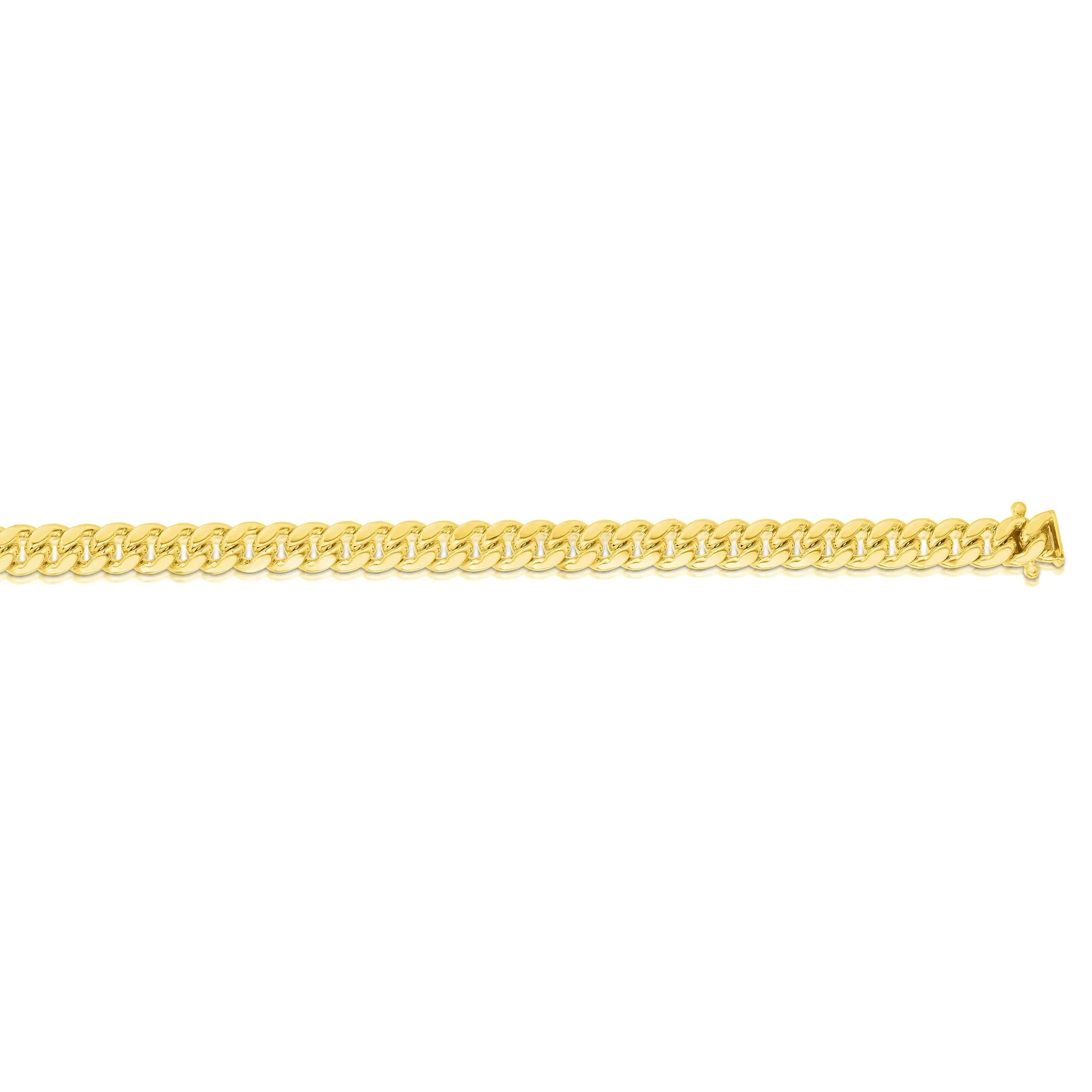 10K Gold 4.5mm Semi-Solid Miami Cuban Chain