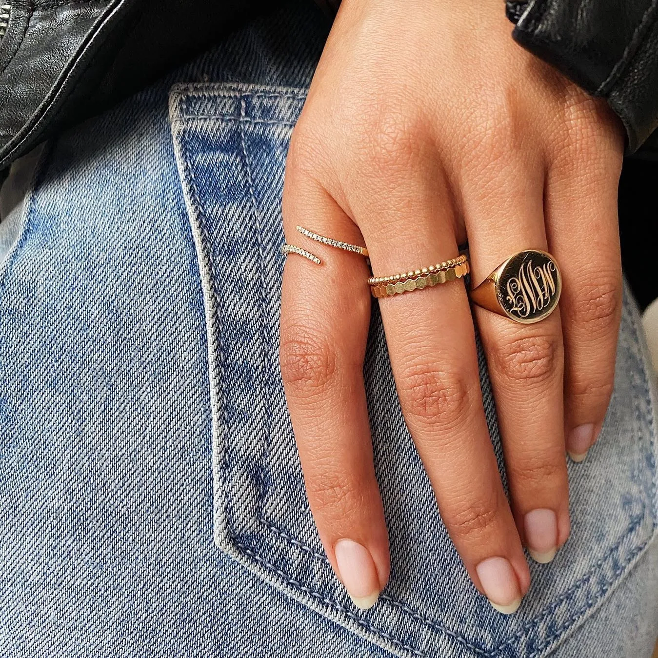 10K Gold Signet Ring