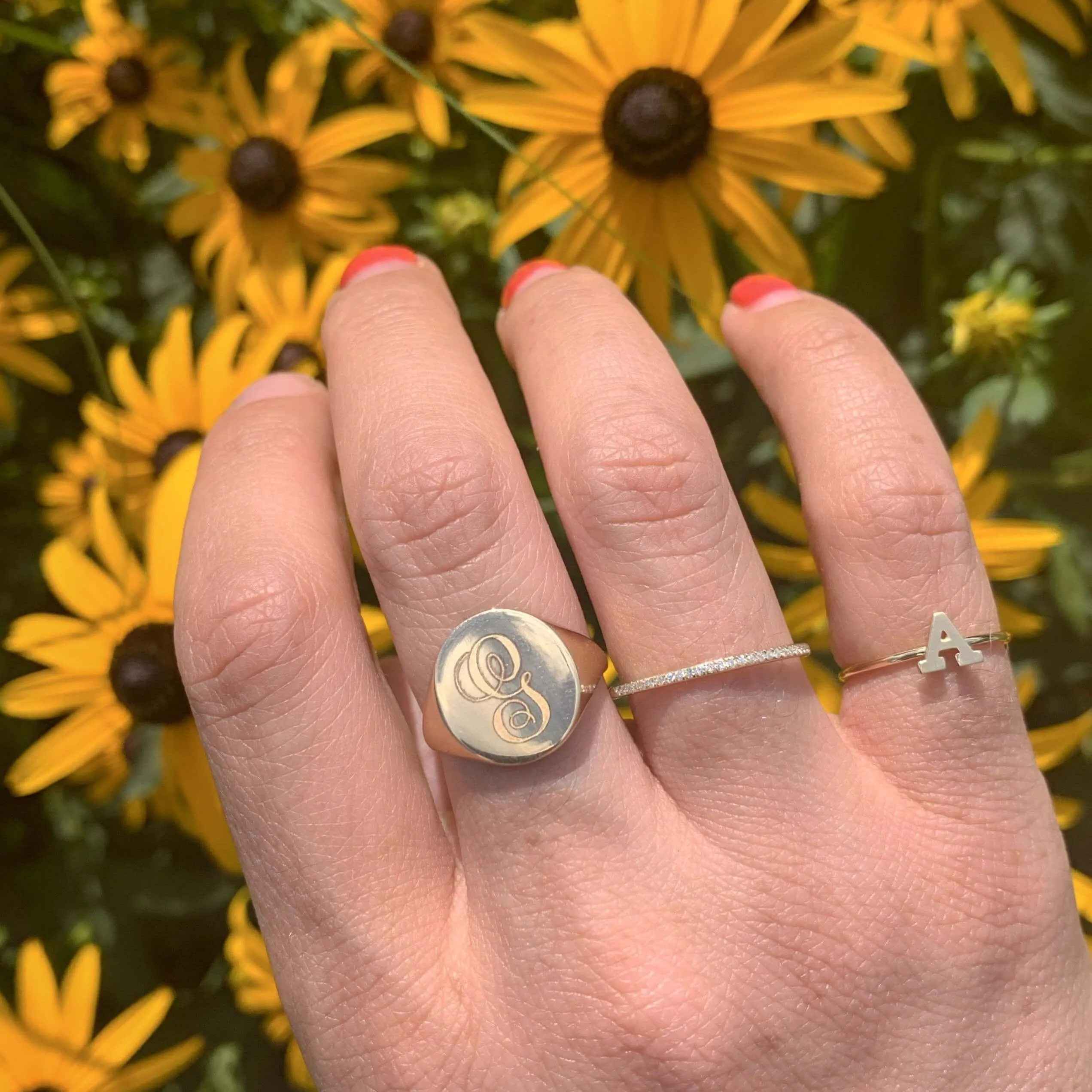 10K Gold Signet Ring