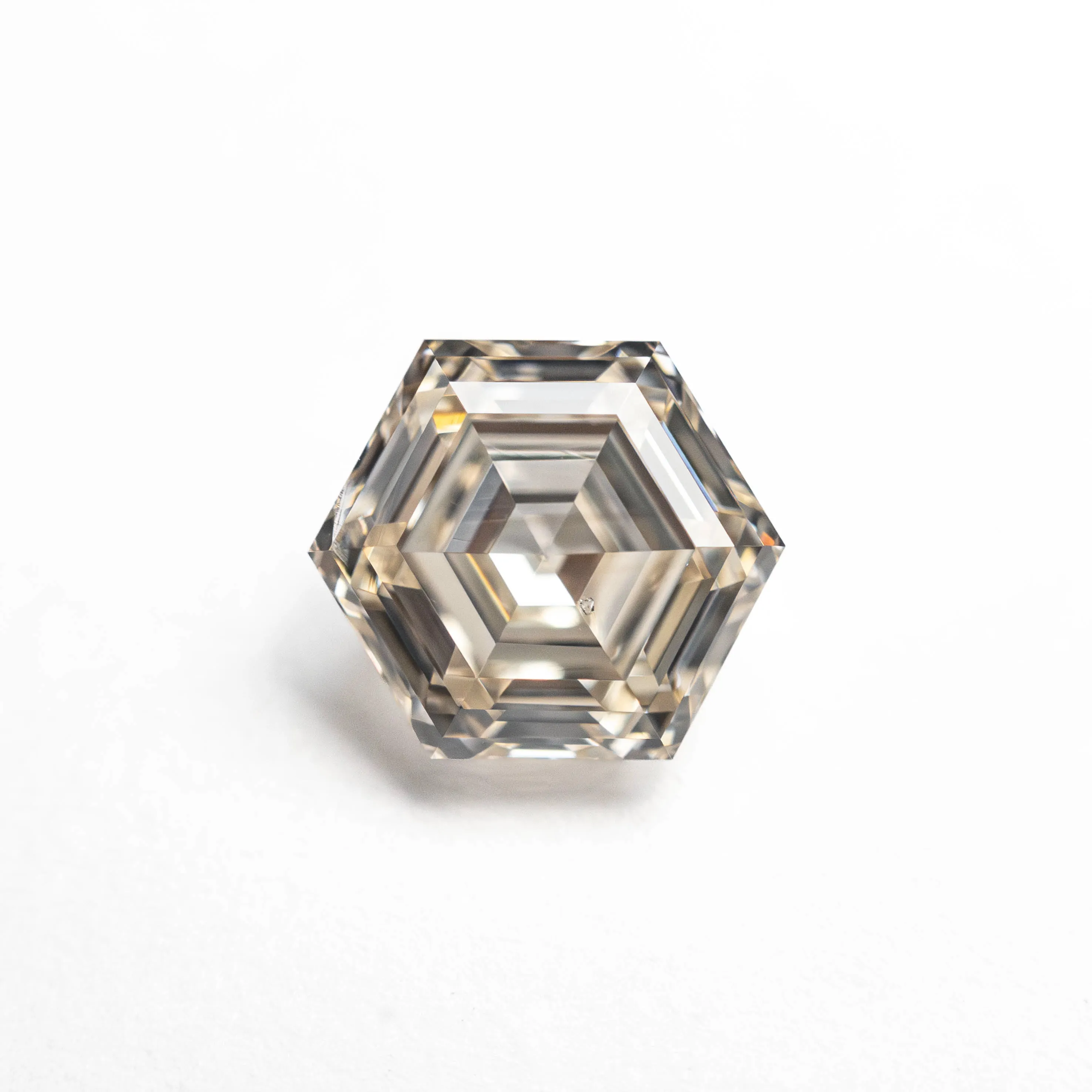 1.24ct 7.12x6.05x3.83mm SI2 O-P Hexagon Step Cut  24997-01