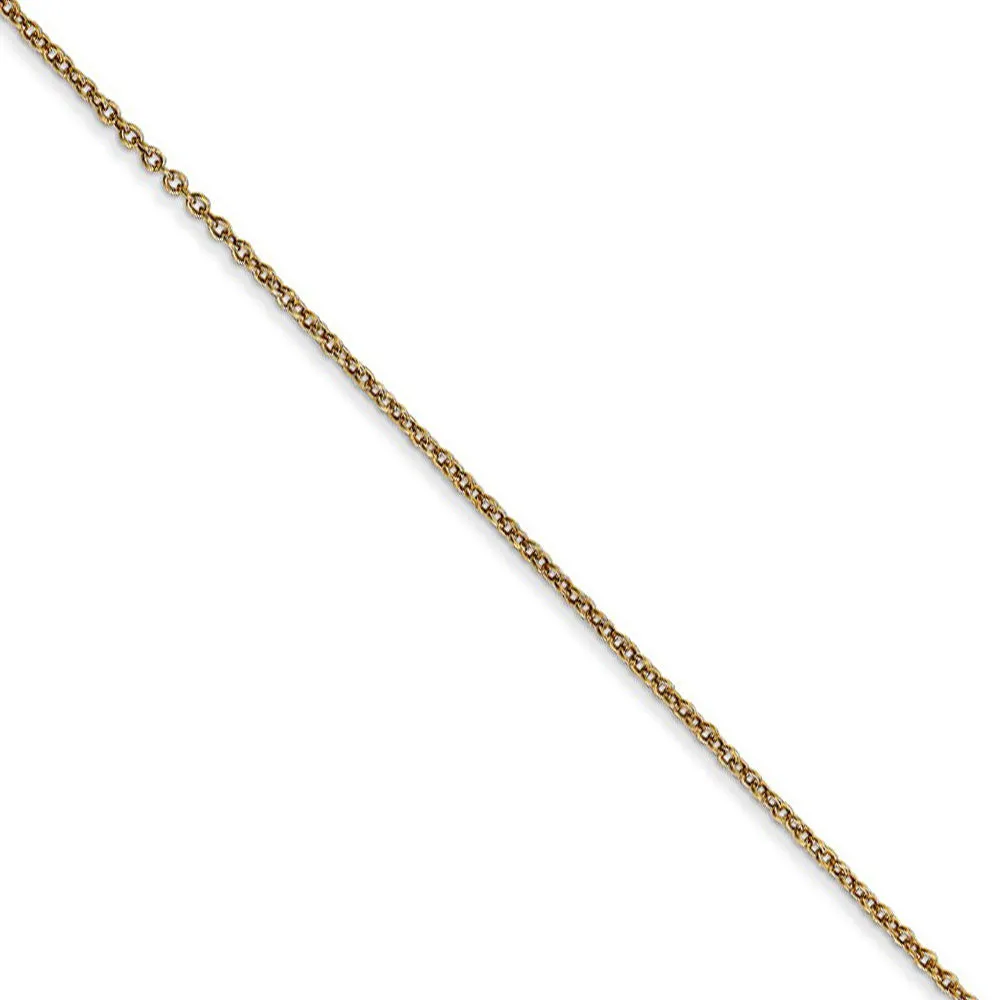 14k Yellow Gold 25 Heart Necklace