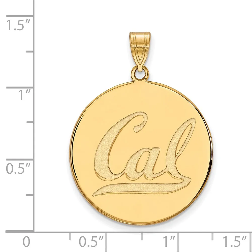 14k Yellow Gold California Berkeley XL 'Cal' Disc Pendant