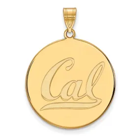 14k Yellow Gold California Berkeley XL 'Cal' Disc Pendant