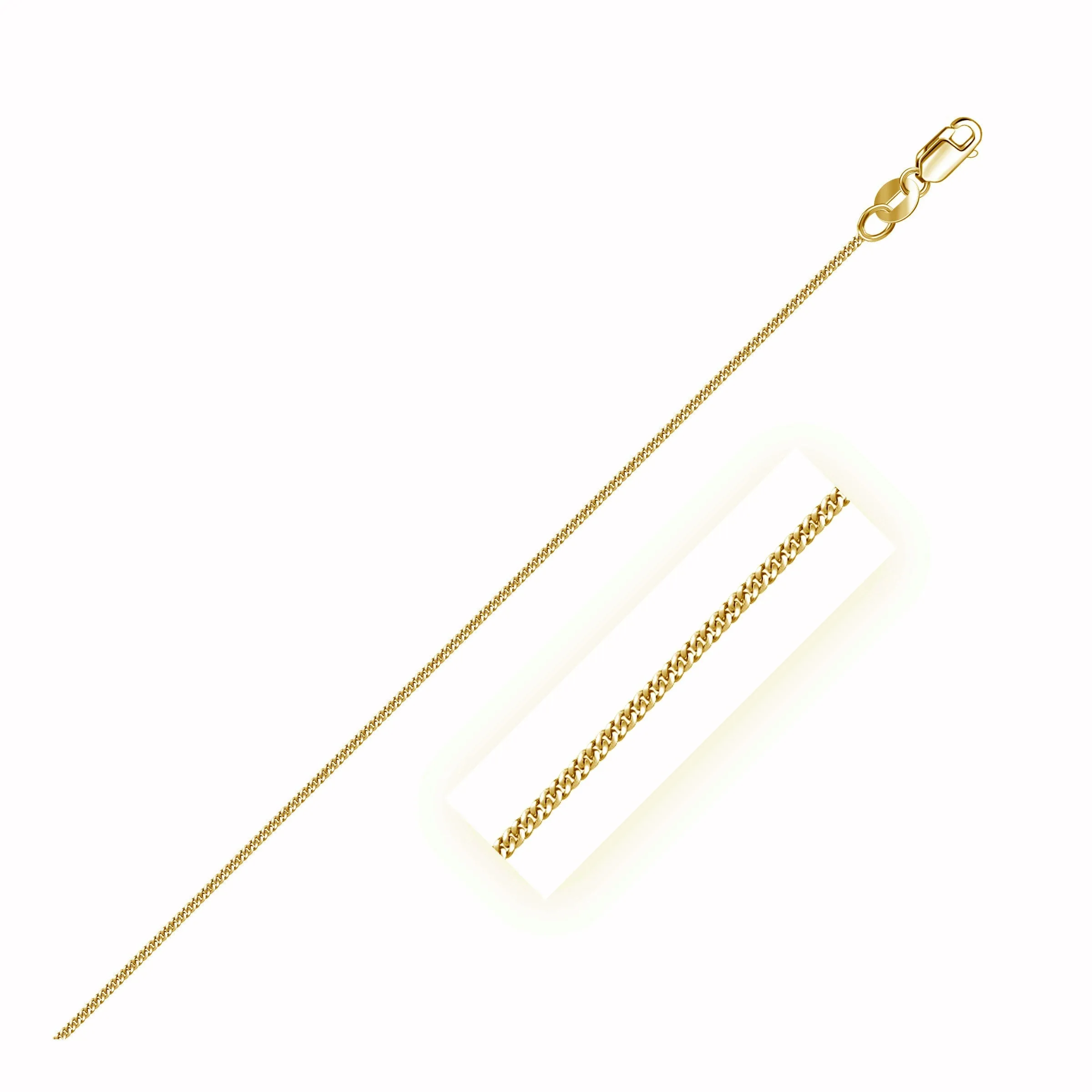 14k Yellow Gold Gourette Chain 1.0mm-rx46686-18