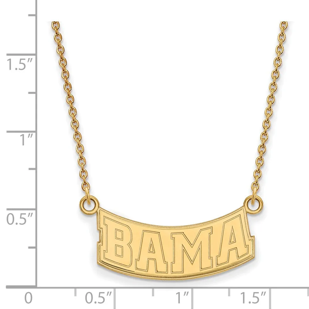 14k Yellow Gold U of Alabama Small Pendant Necklace