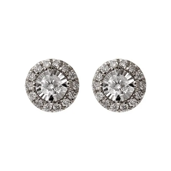 14KT WHITE GOLD DIAMOND (1/6CTW) EARRING