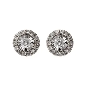 14KT WHITE GOLD DIAMOND (1/6CTW) EARRING