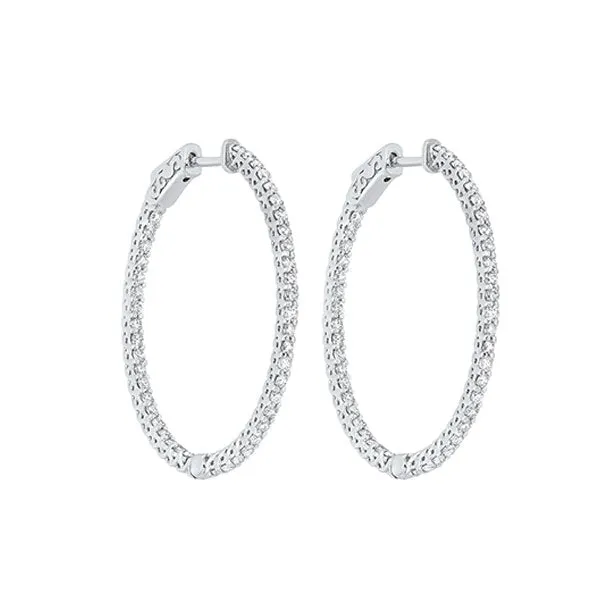 14KT WHITE GOLD DIAMOND (2CTW) EARRING