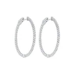 14KT WHITE GOLD DIAMOND (2CTW) EARRING