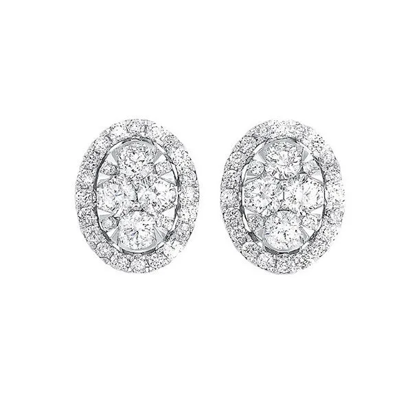 14KT WHITE GOLD DIAMOND (3/4CTW) EARRING