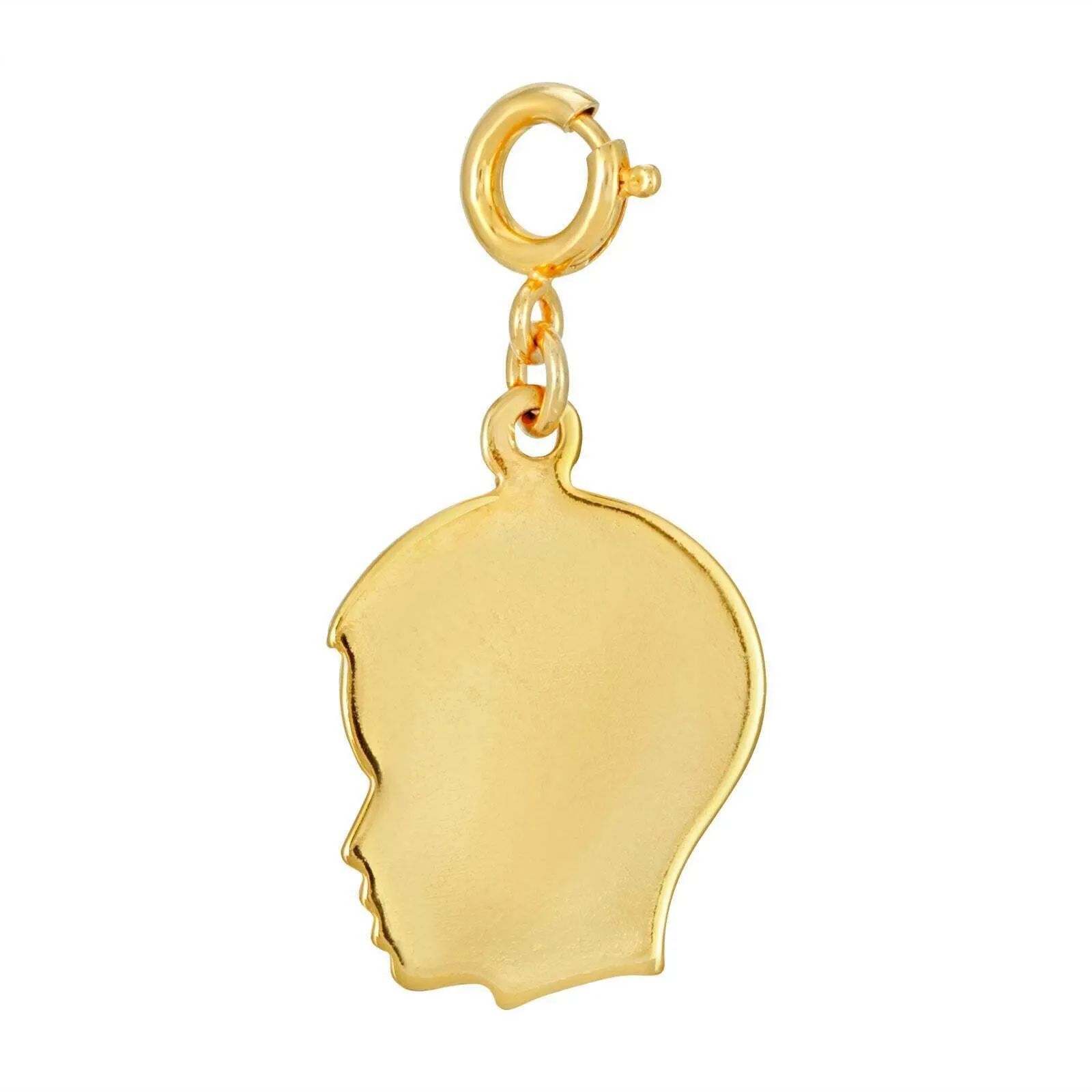 1928 Jewelry Gold Engravable Boy Silhouette Charm