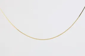 20 18k Yellow Gold Box Chain Necklace (3.52g.)