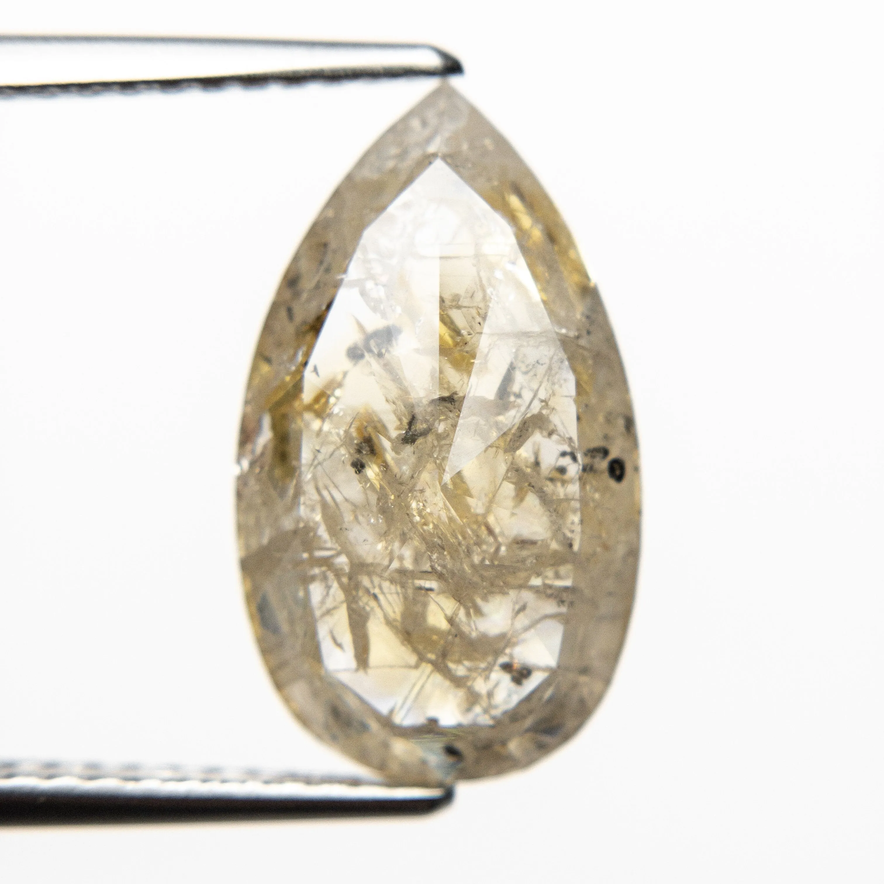 3.59ct 15.30x8.87x3.30mm Pear Rosecut 18550-16