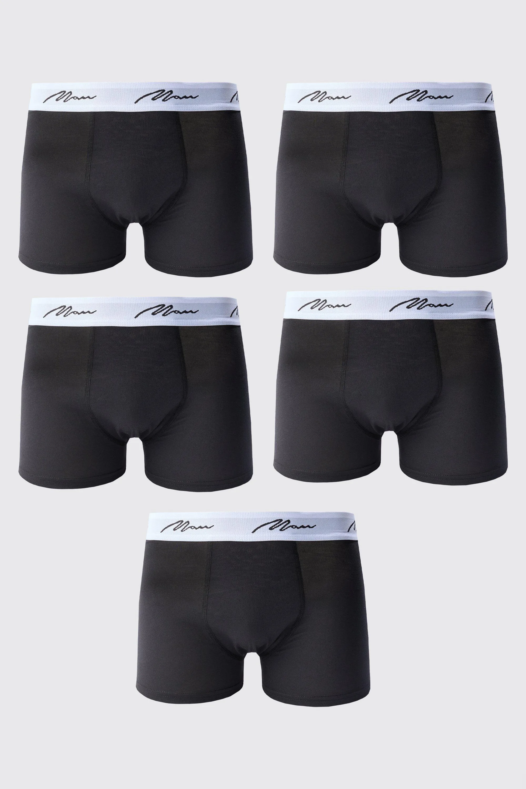 5 Pack Man Signature Trunks | boohooMAN UK