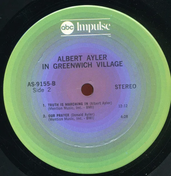 Albert Ayler ~ In Greenwich Village