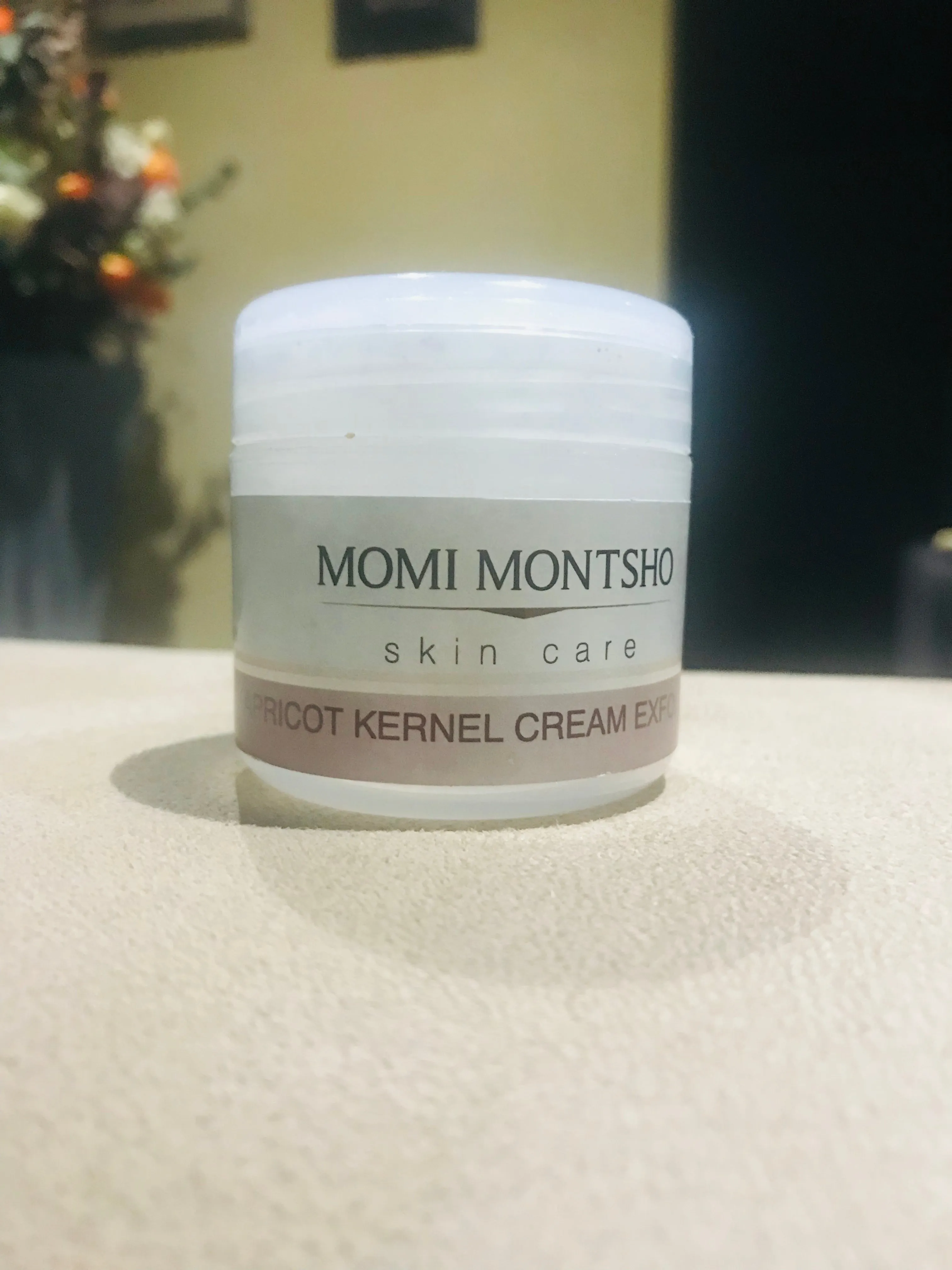 Apricot kernel cream exfoliant