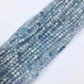 Aquamarine, 2mm Faceted