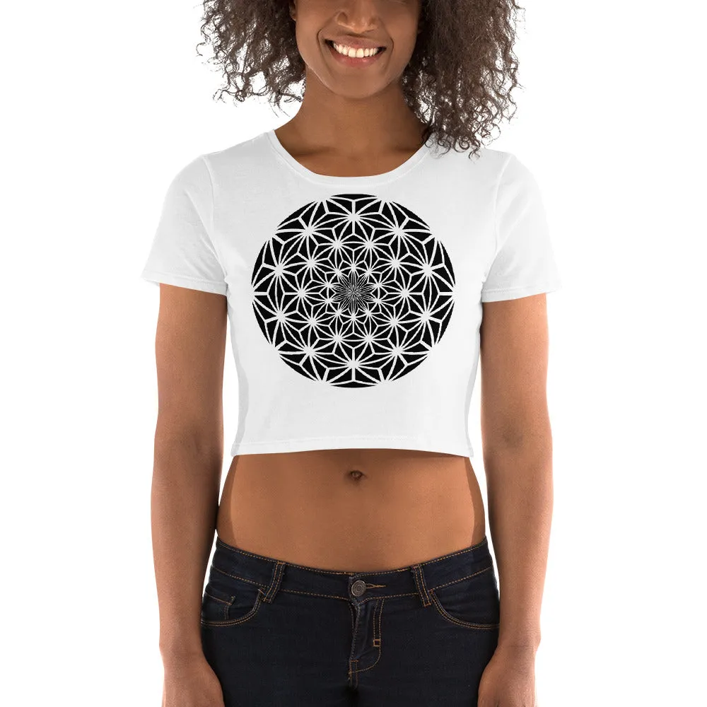 ASANOA SPHERE GRAPHIC CROPTEE