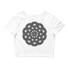 ASANOA SPHERE GRAPHIC CROPTEE