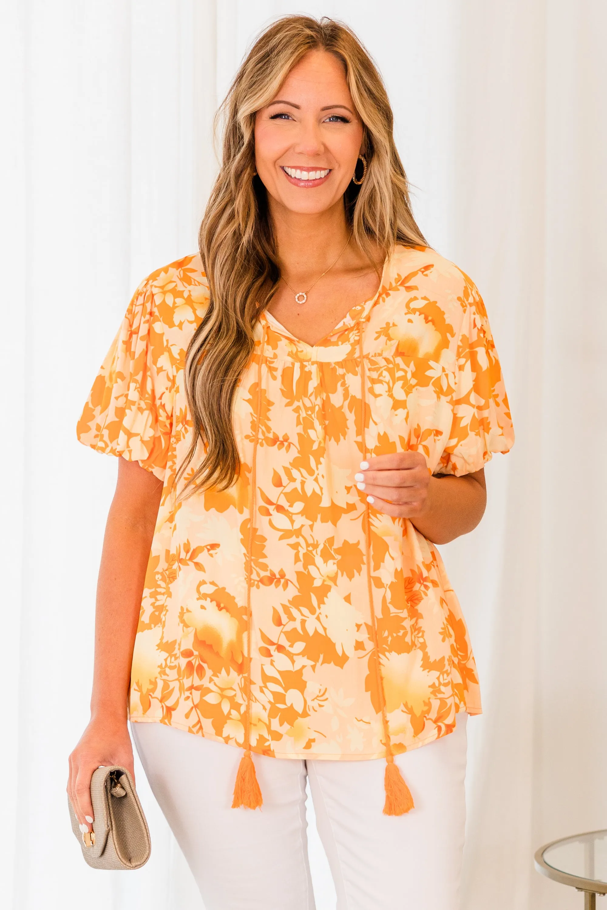 Aspirational Dreams Top, Orange