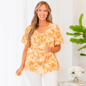 Aspirational Dreams Top, Orange