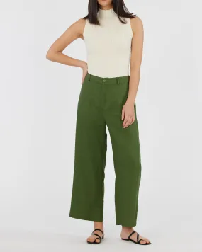 Barossa Linen Pant - Verdant