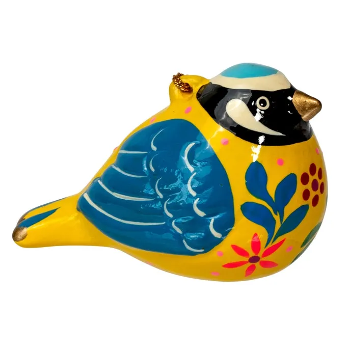 Blue-Winged Warbler Confetti Ceramic Ornament