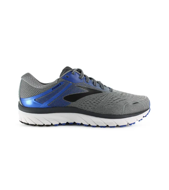 brooks adrenaline gts 18 (4e) mens grey blue black