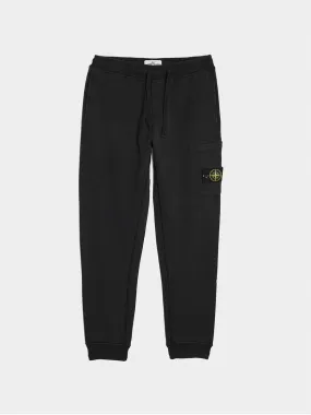 Brushed Cotton Pocket Jogger, Black