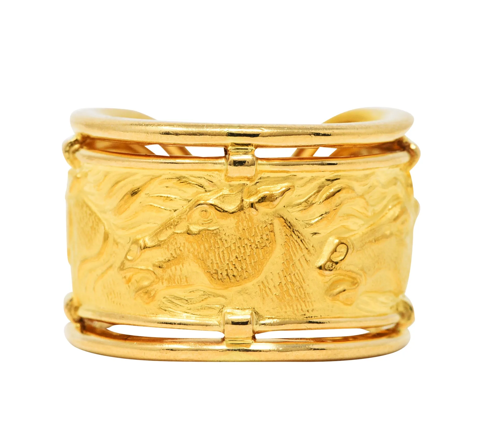 Carrera y Carrera 18 Karat Yellow Gold Horse Band Ring