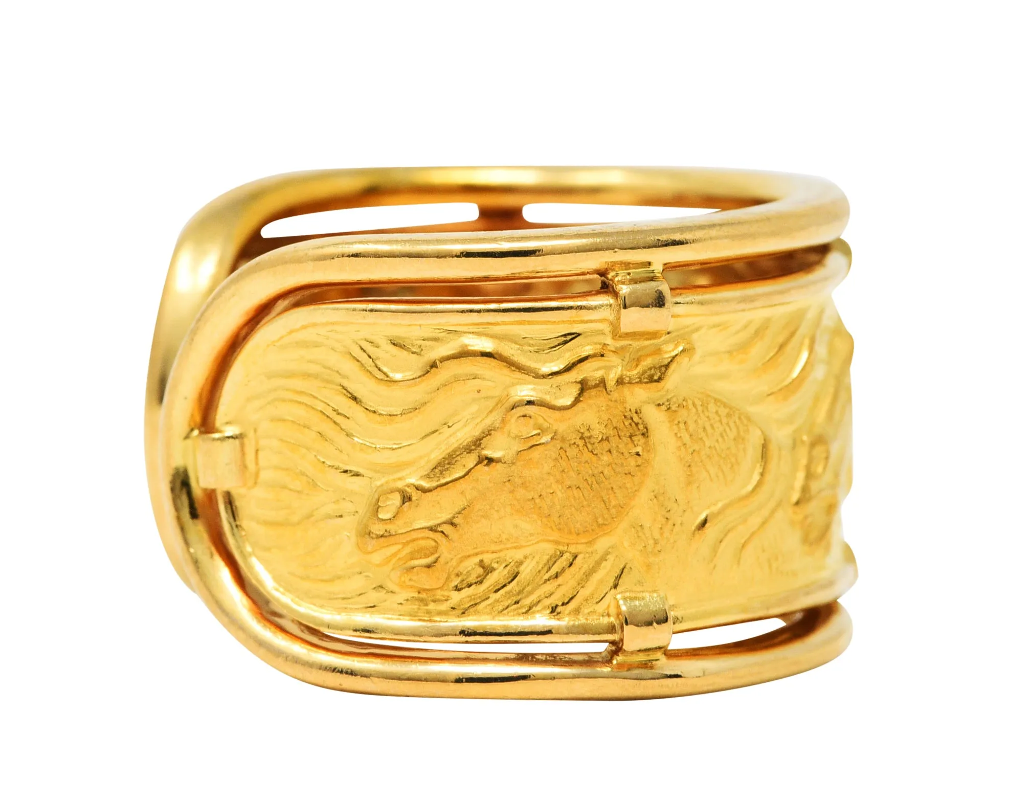 Carrera y Carrera 18 Karat Yellow Gold Horse Band Ring