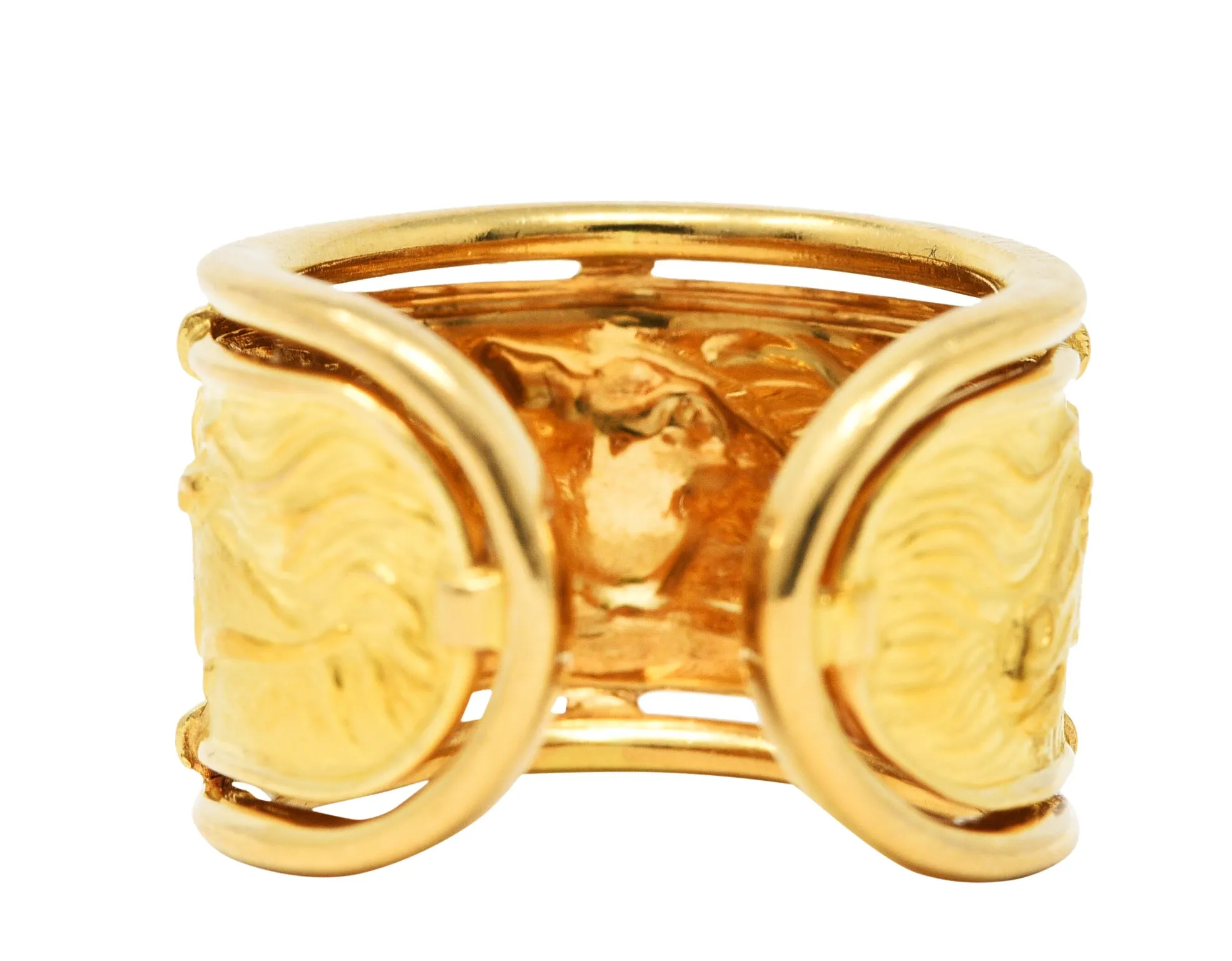 Carrera y Carrera 18 Karat Yellow Gold Horse Band Ring