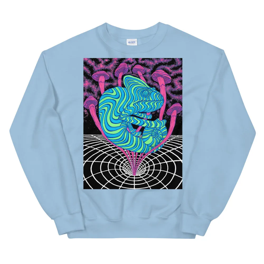 CHAMELEON SHROOMS VORTEX GRAPHIC SWEATSHIRT