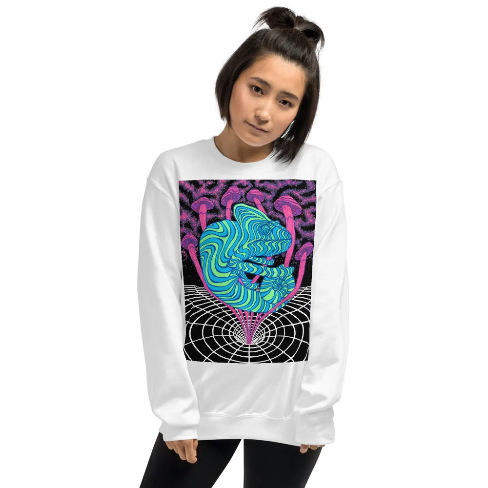 CHAMELEON SHROOMS VORTEX GRAPHIC SWEATSHIRT