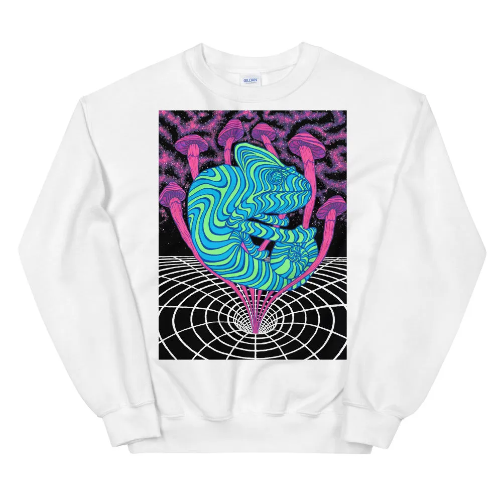 CHAMELEON SHROOMS VORTEX GRAPHIC SWEATSHIRT