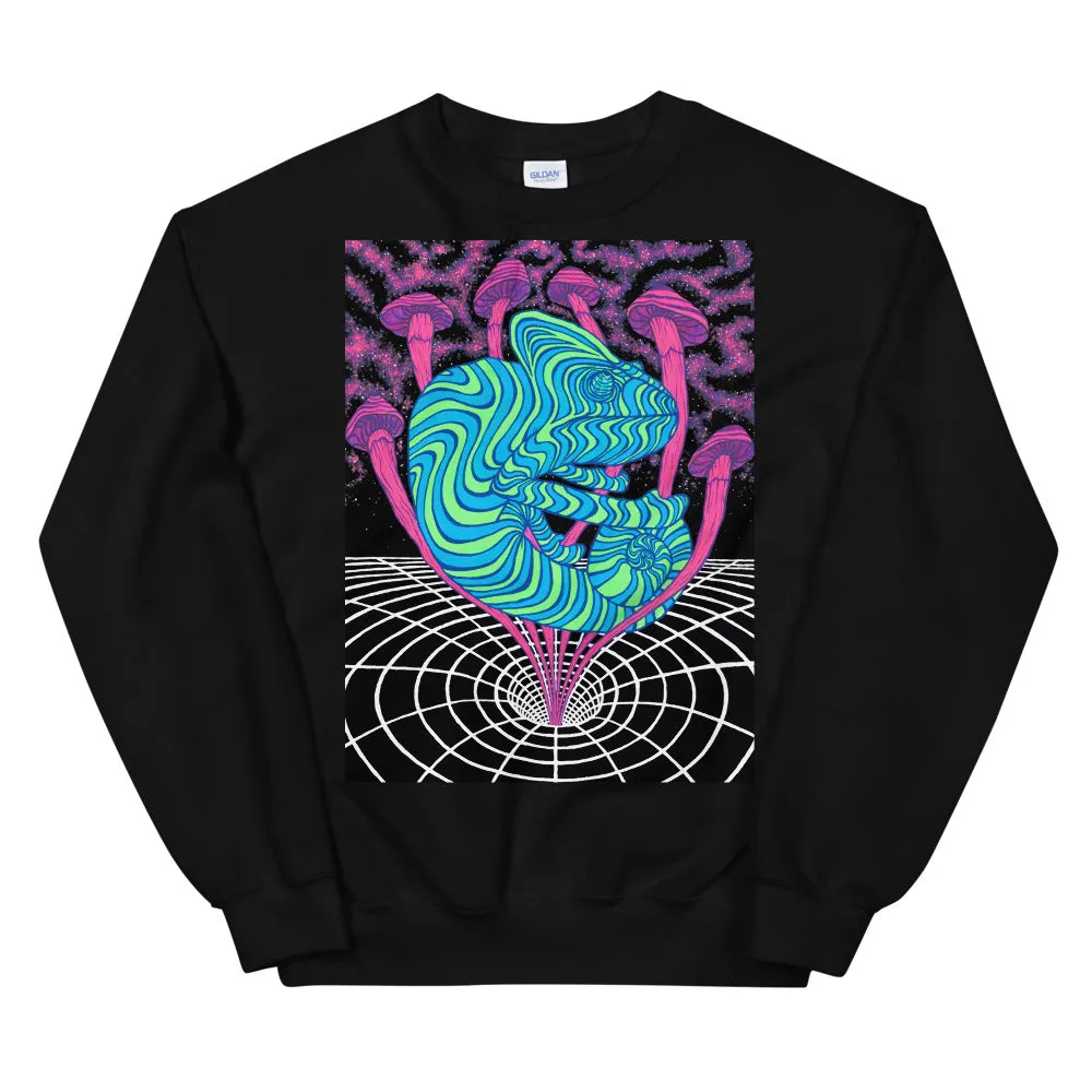 CHAMELEON SHROOMS VORTEX GRAPHIC SWEATSHIRT