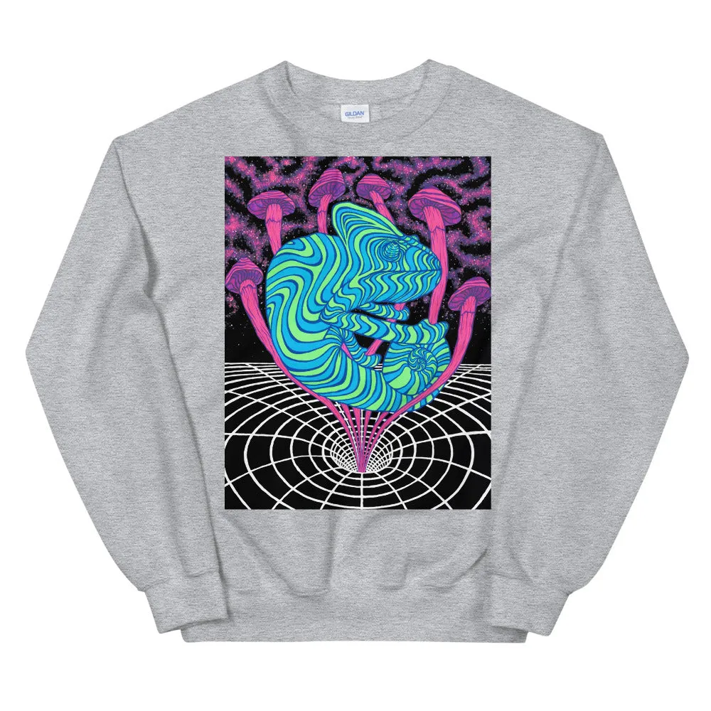 CHAMELEON SHROOMS VORTEX GRAPHIC SWEATSHIRT