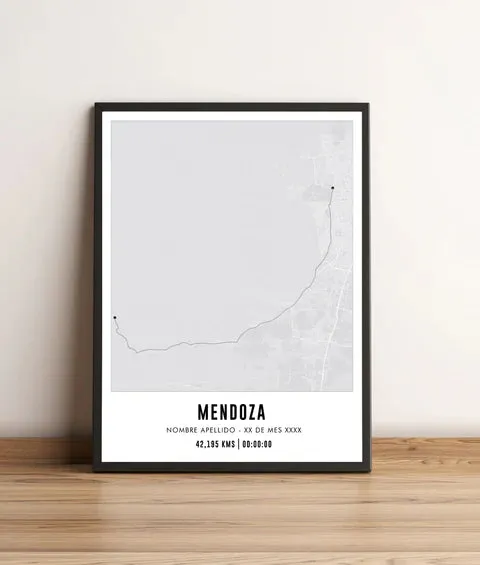 Cuadro Mapa Personalizado Maratones del Mundo