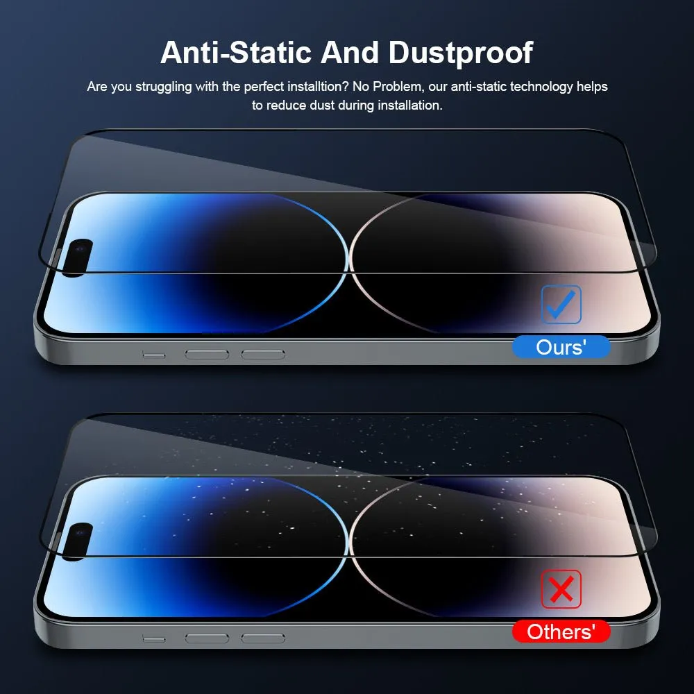 Curved Anti-Static Tempered Glass Screen Protector for iPhone 13