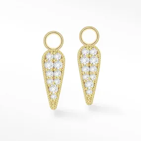 Dagger 11mm Diamond 18k Yellow Gold Petite Charms