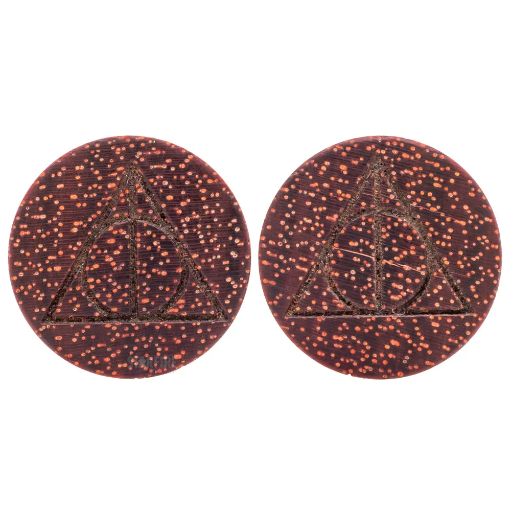 Deathly Hallows Wood Plugs