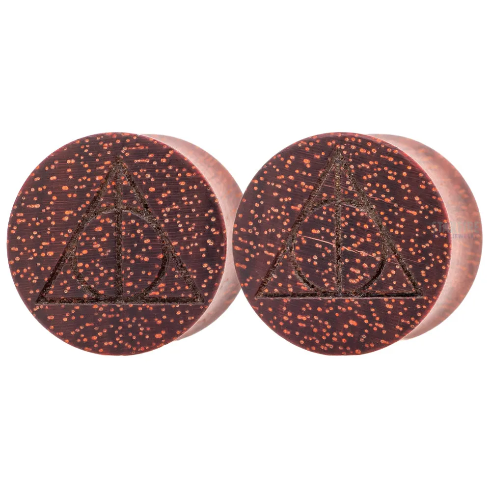 Deathly Hallows Wood Plugs