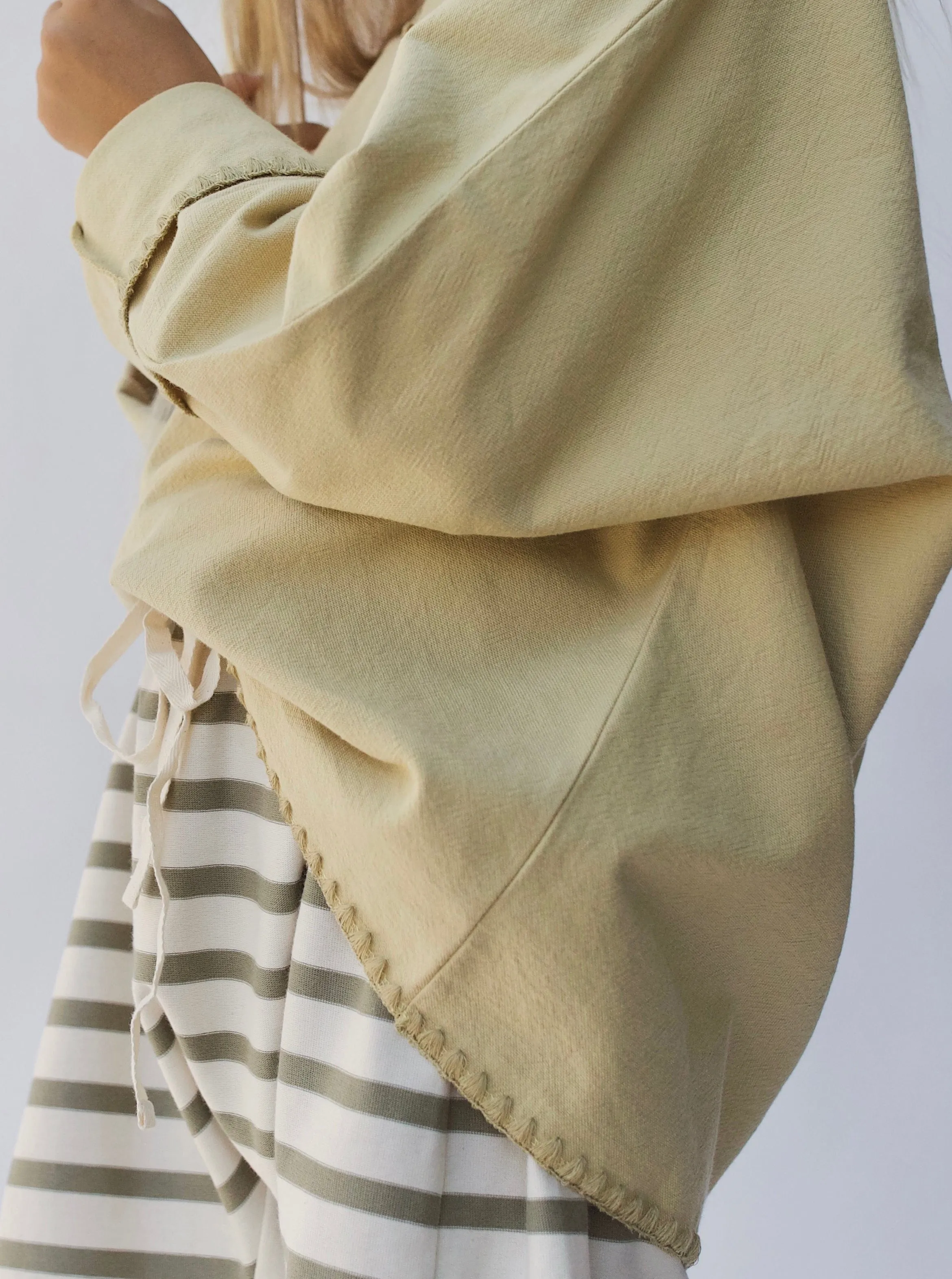 DELANO TOP | PARSNIP WITH UNDYED STITCH