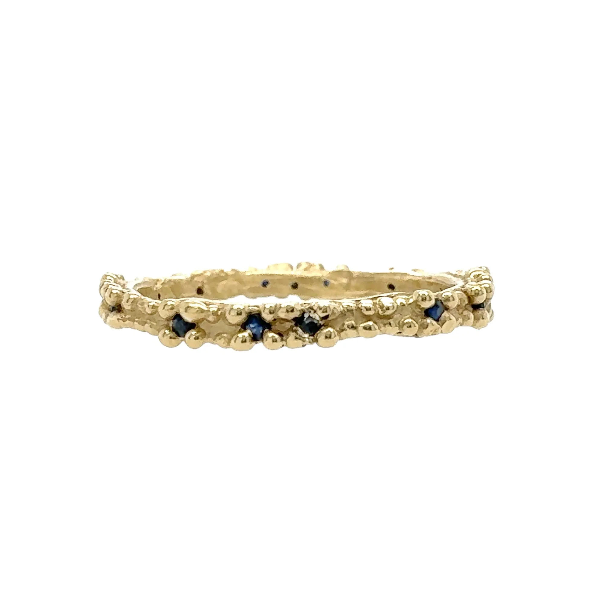 Double Beaded Eternity Band with Sapphires - Ruth Tomlinson