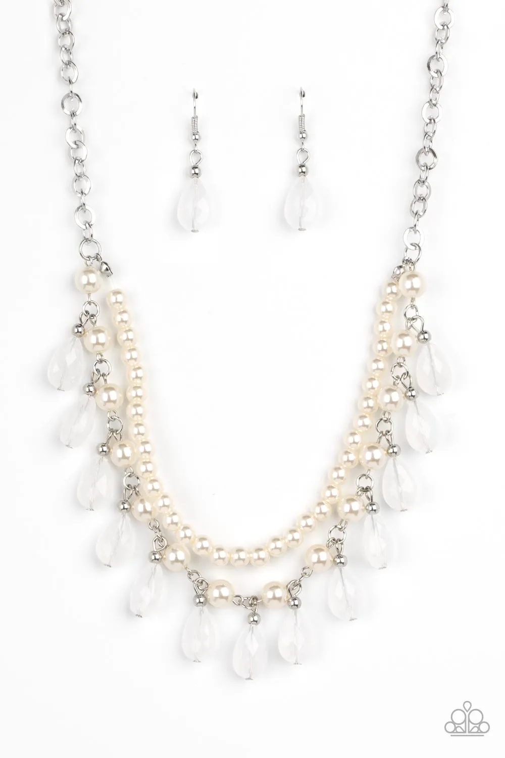 Dreamy Destination Wedding - White ~ Paparazzi Necklace