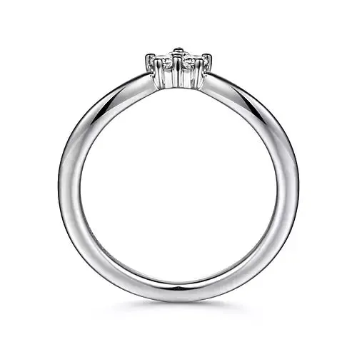 Drew - 14K White Gold Diamond Anniversary Band By Gabriel & Co.