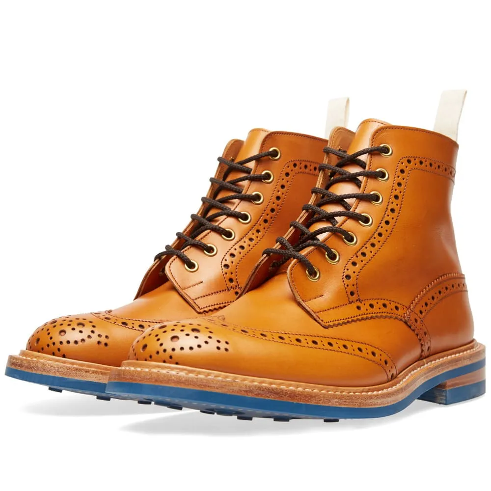 END. x Tricker's Colour Dainite Stow Brogue BootAcorn Antique & Blue