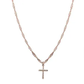 Enos Cross Necklace - Gold