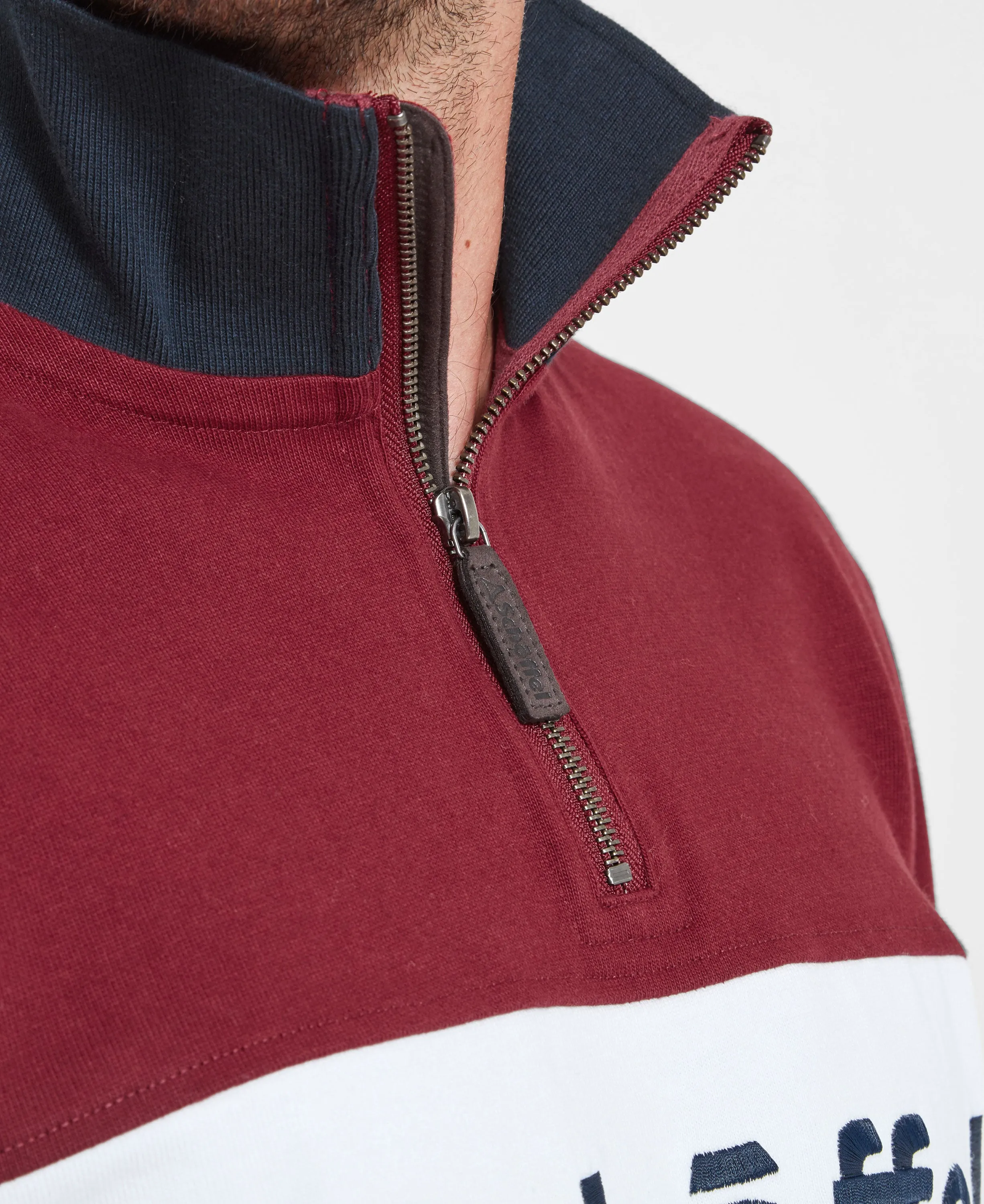 Exeter Heritage 1/4 Zip                             Bordeaux