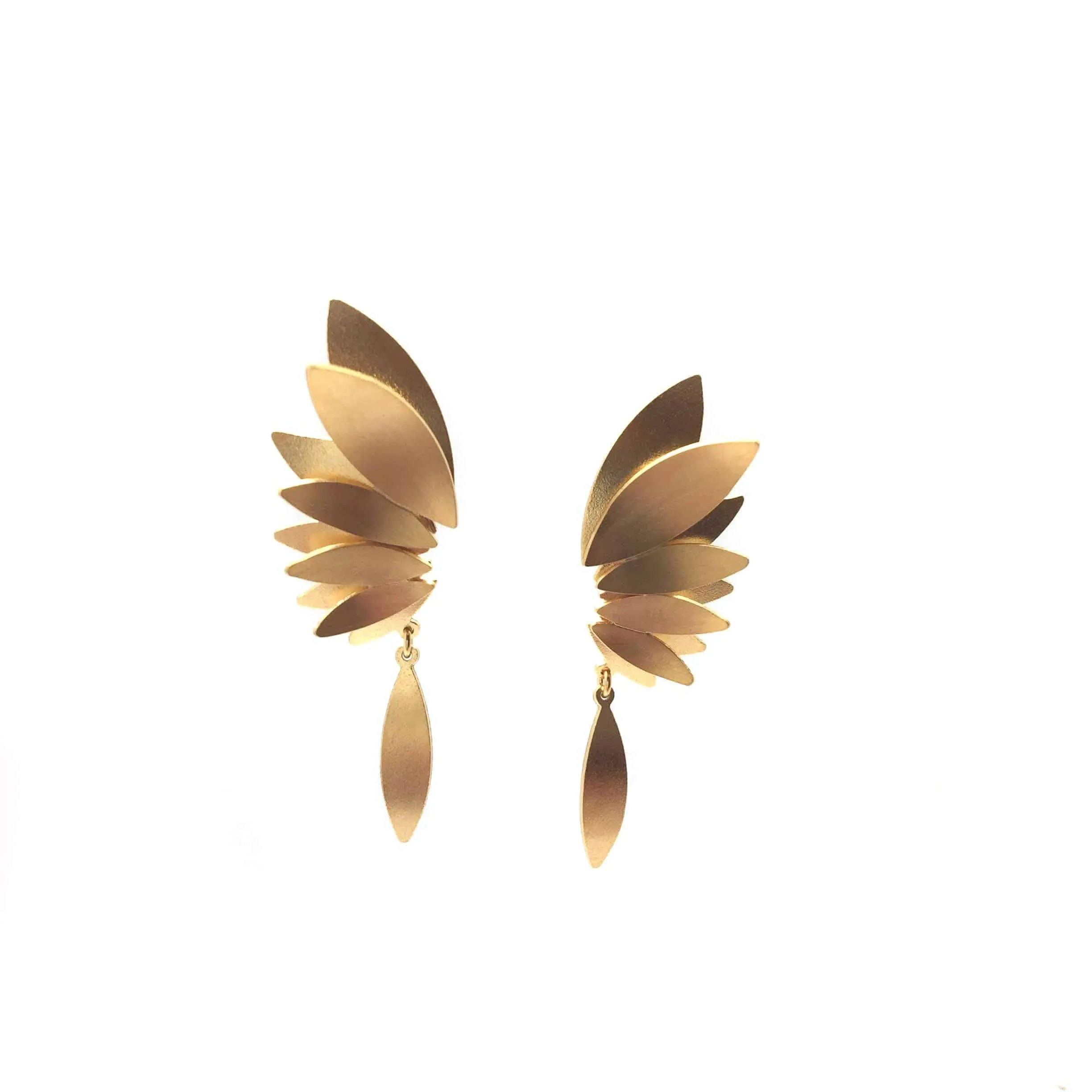 Feathered Wing Drops - Gold